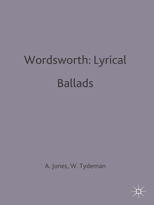 cover image of Wordsworth: Lyrical Ballads